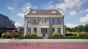 Vrijstaande woning naar basisontwerp Deventer, voorgevel
